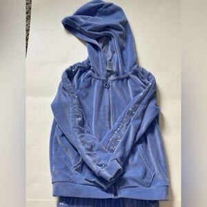 90 Degree By Reflex Kids Lavender Hoodie with Sequins